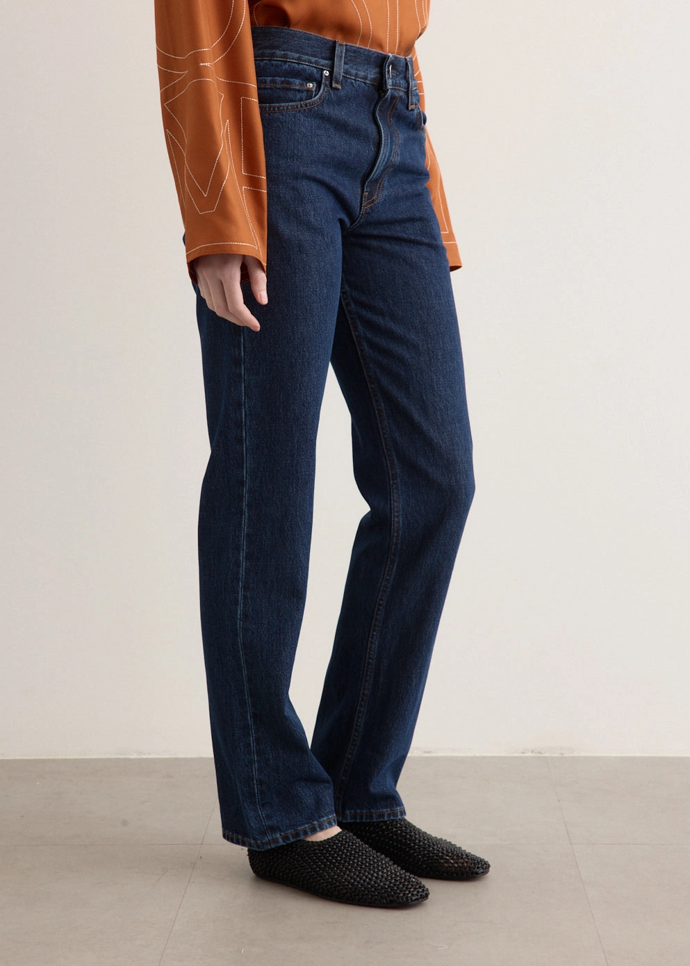 Essential Basics Low Straight Denim Jeans