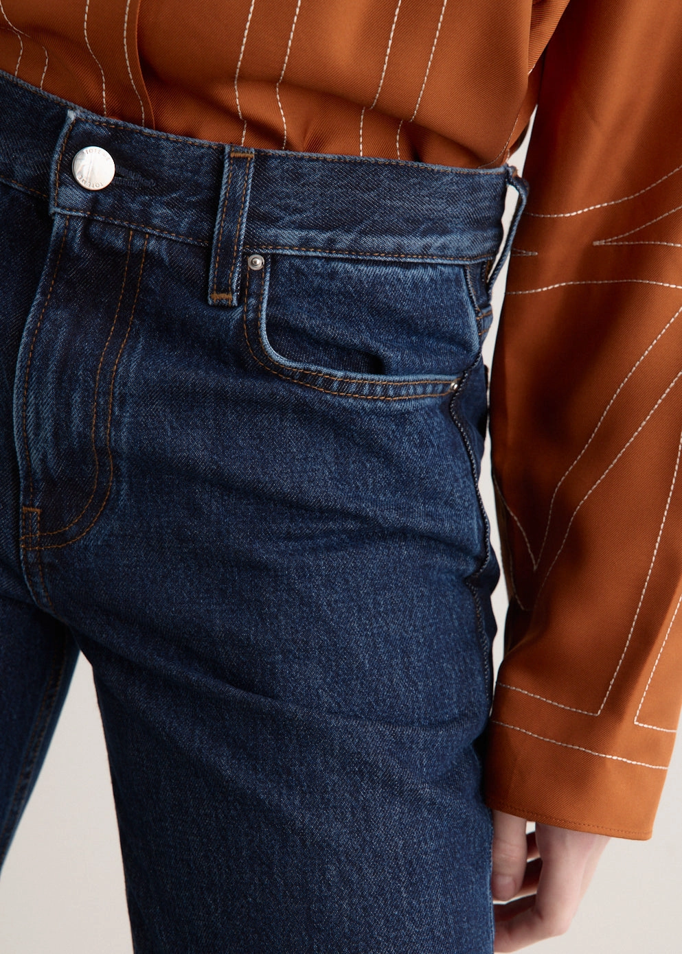 Low Straight Denim Jeans Non Fade Fabric Outdoor Adventure Adult Fashion