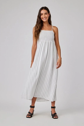 Smocked Cami Maxi Dress Practical work-to-play piece