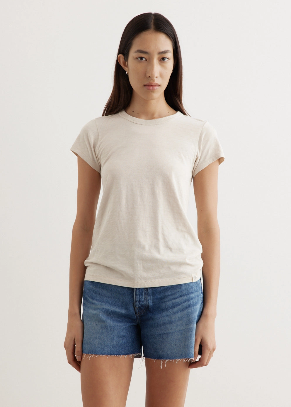 Vintage Cut Off Shorts Base Outfit Effortless Style