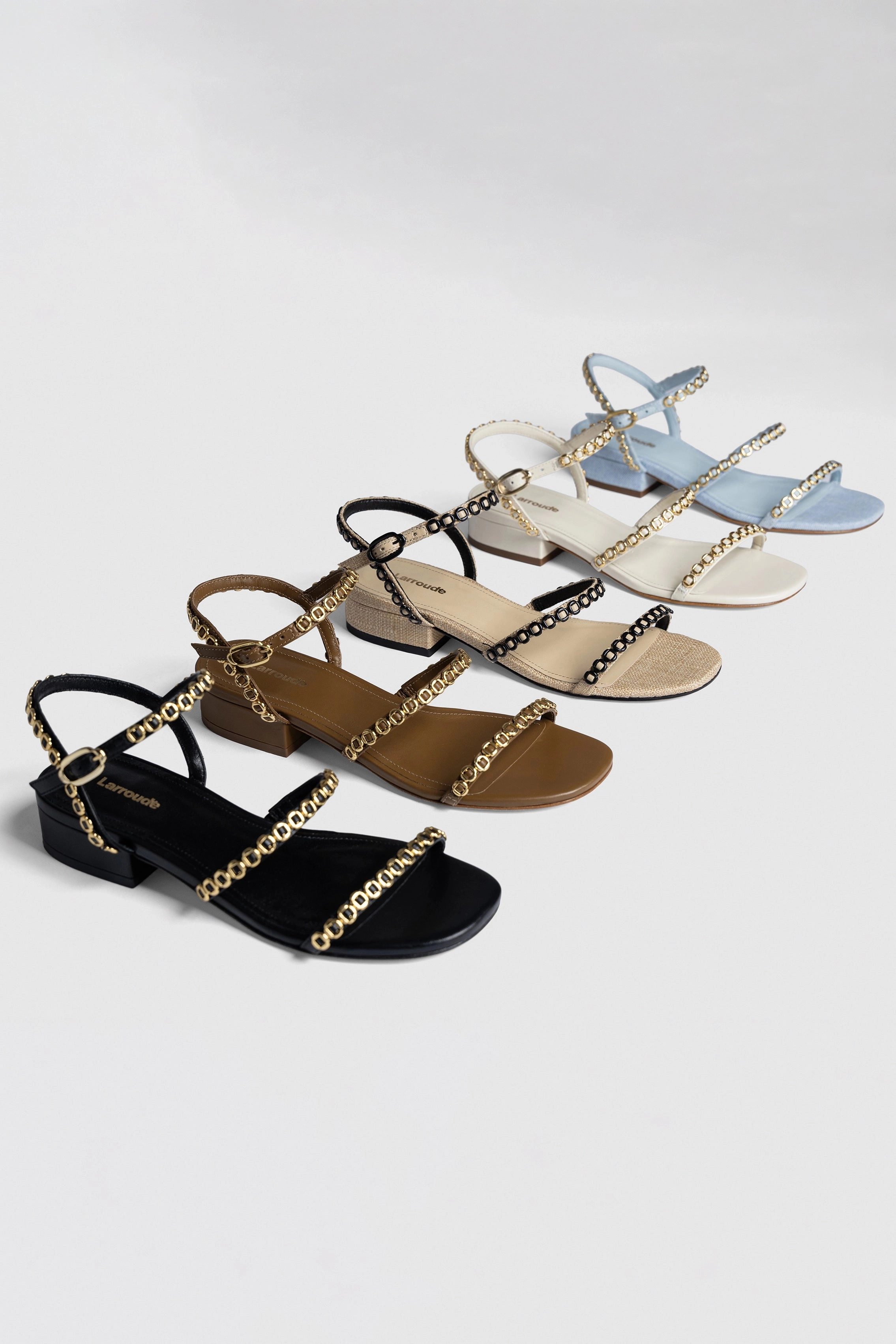 Milanina Flat Sandal In Black Leather College Walk Boutique Trip