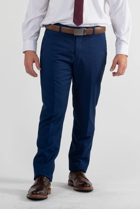 Contrast Trim Signature Suit Pant Slim Fit / Indigo