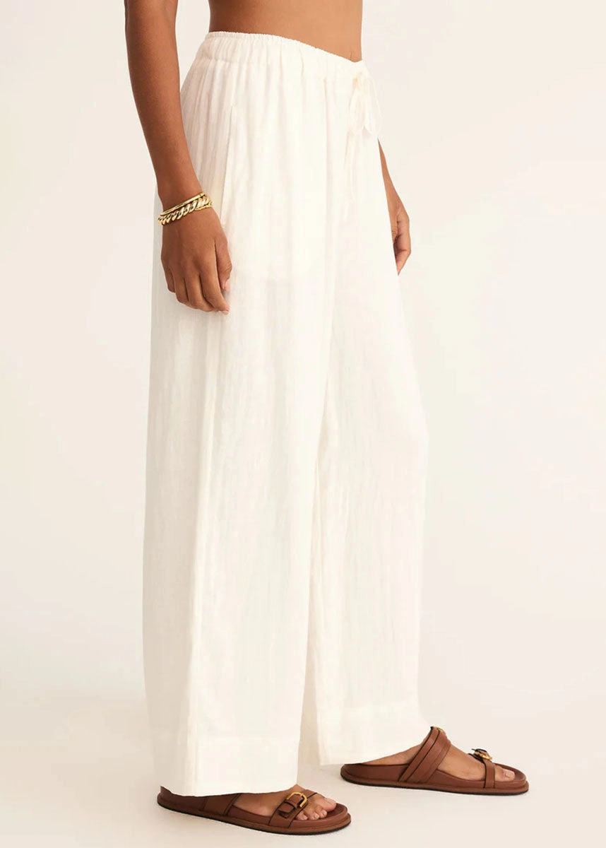 Easton Linen Pant - White Outdoor Adventure Cozy Wear