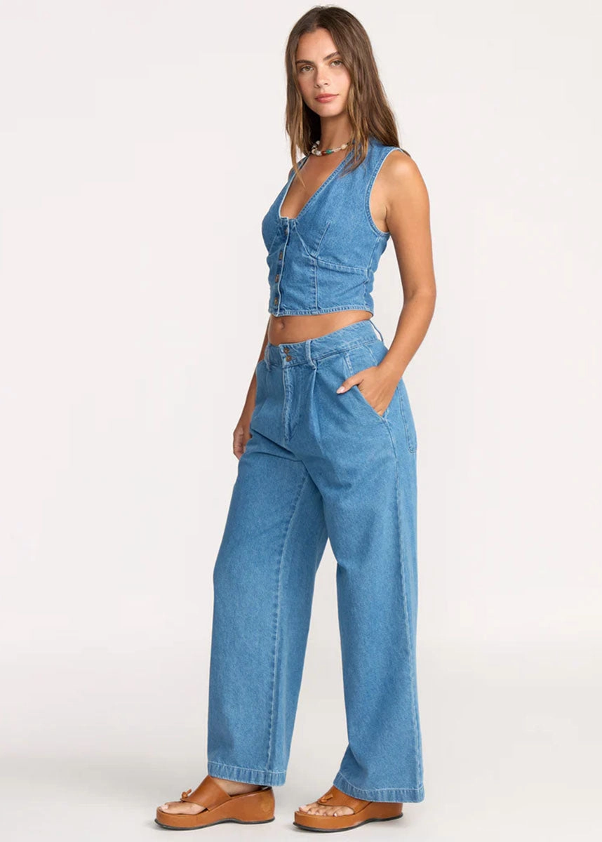 Quick Layer Easy Layer Wave Washed Jean - Salt Washed