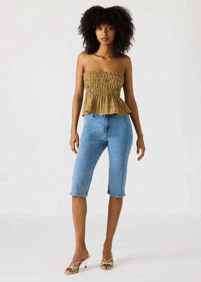 Cambria Top - Deep Olive AntiStatic Weave