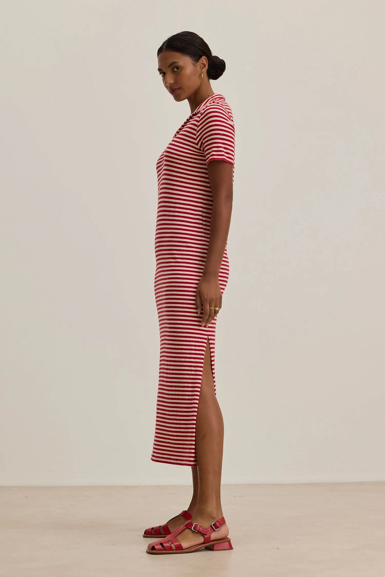 Soft Stitch Khan Yarn Dye Jersey Stripe Dress