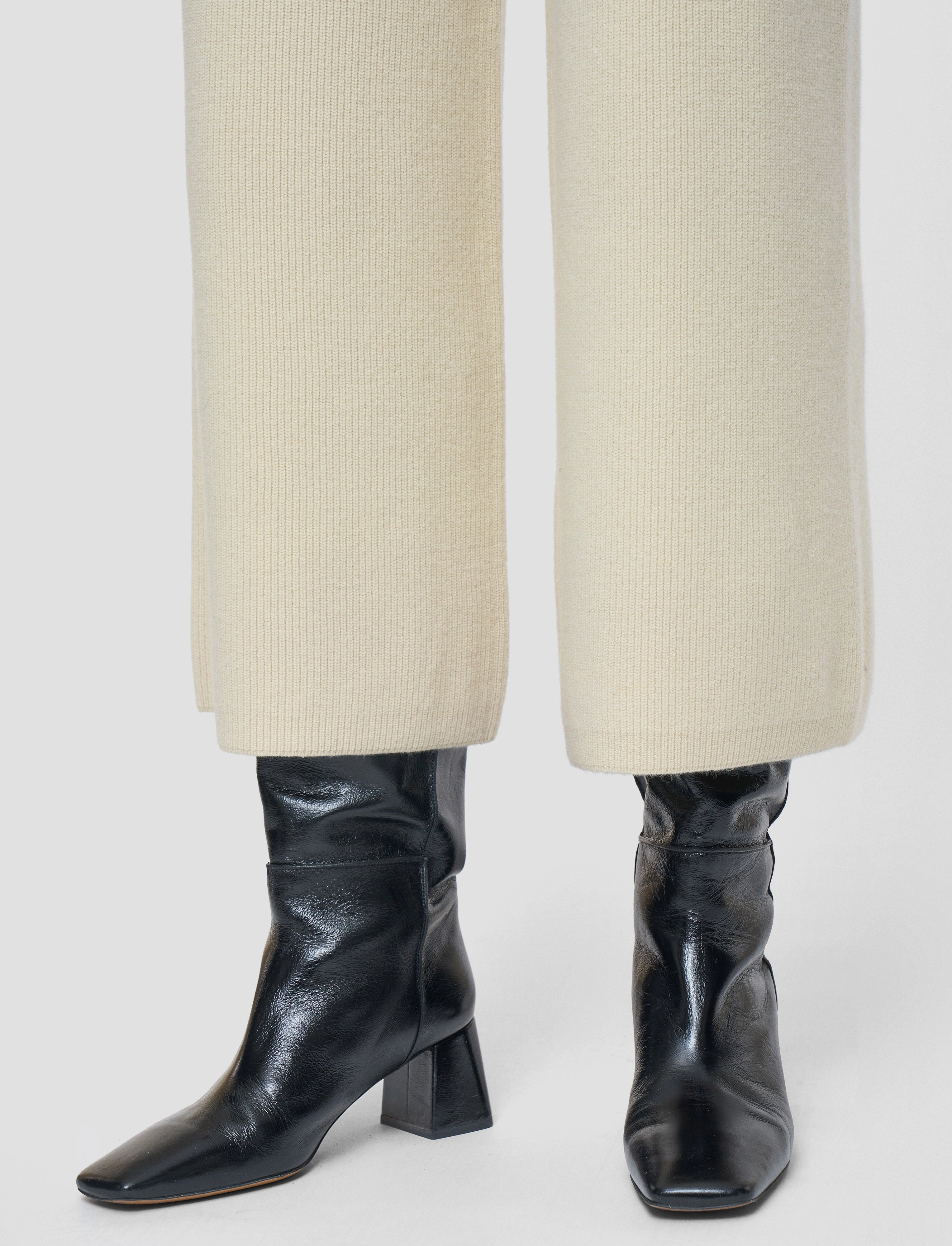 Layered Look Soft Wool Culottes