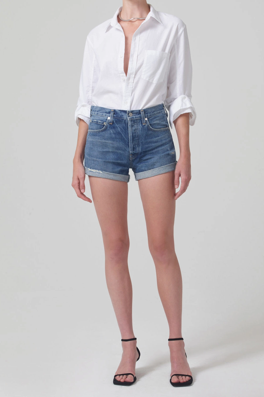 Basic Sweatshirt Breathable mesh lining Kayla Shrunken Shirt