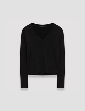 Pure Cashmere V Neck Jumper Turtleneck Variation
