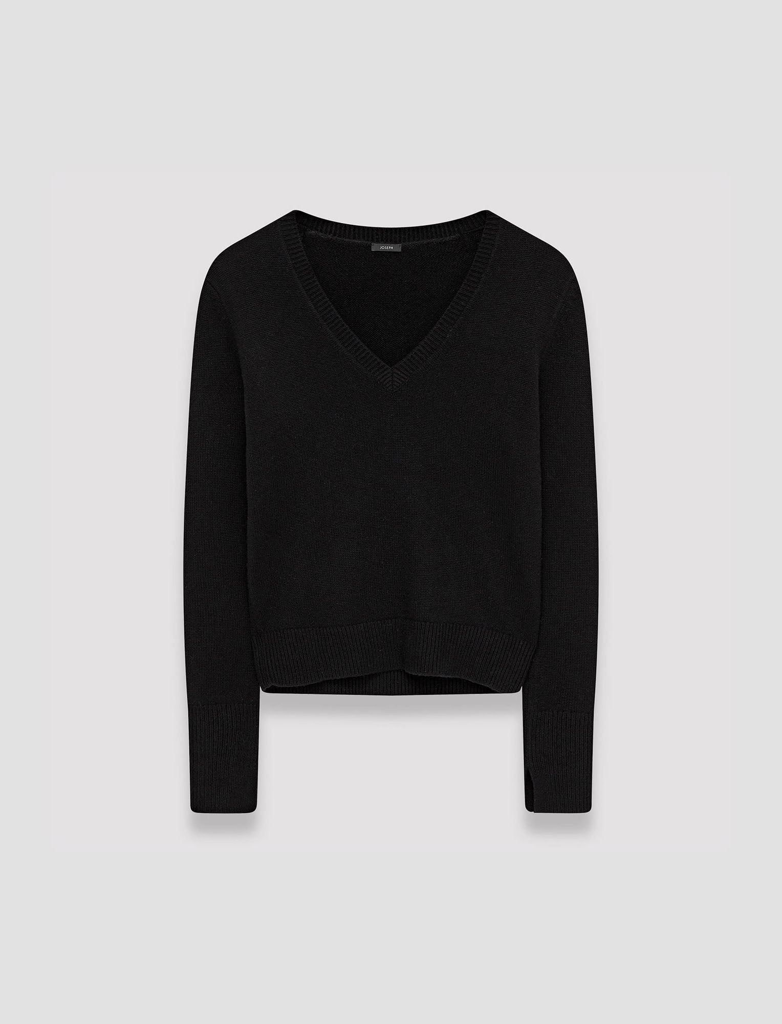 Pure Cashmere V Neck Jumper Turtleneck Variation