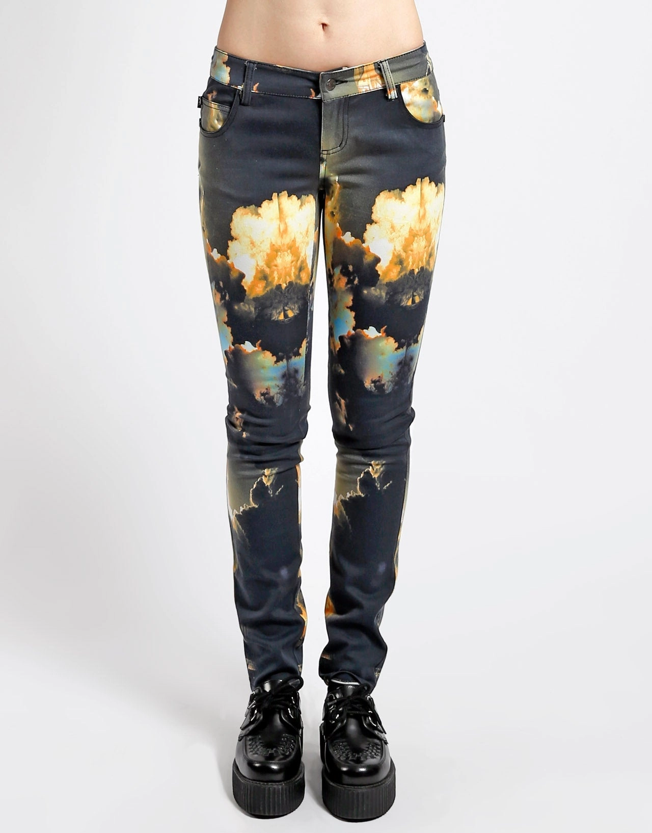 Water Efficient Wash Process Soft Aesthetic Space Shuttle Pants