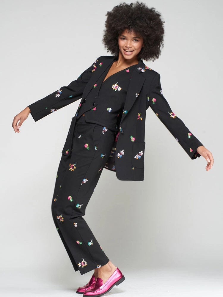 SPARKLE FLORAL BLAZER spring season