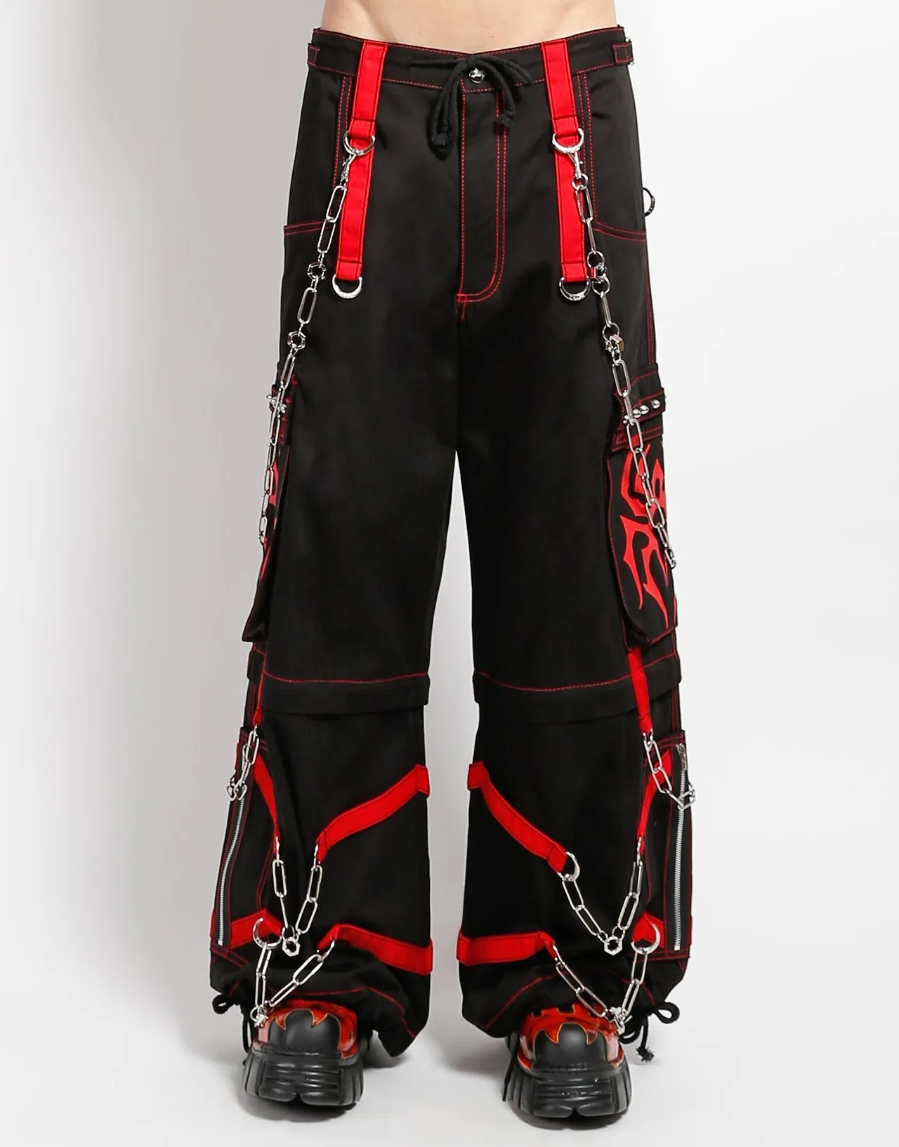 SPIDER ZIP OFF PANT RED Body Friendly