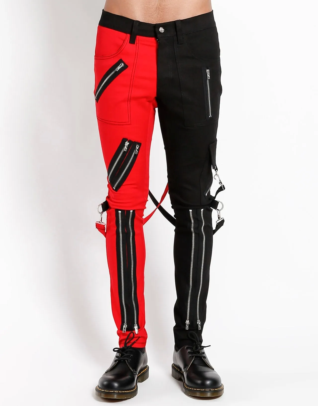 Quick Release Buckle SPLIT LEG BONDAGE PANT