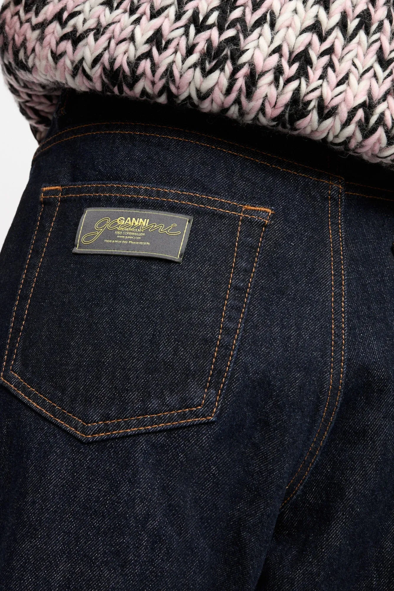 Timeless Comfort Fit Adjustable Closure Dark Blue Izey Jeans