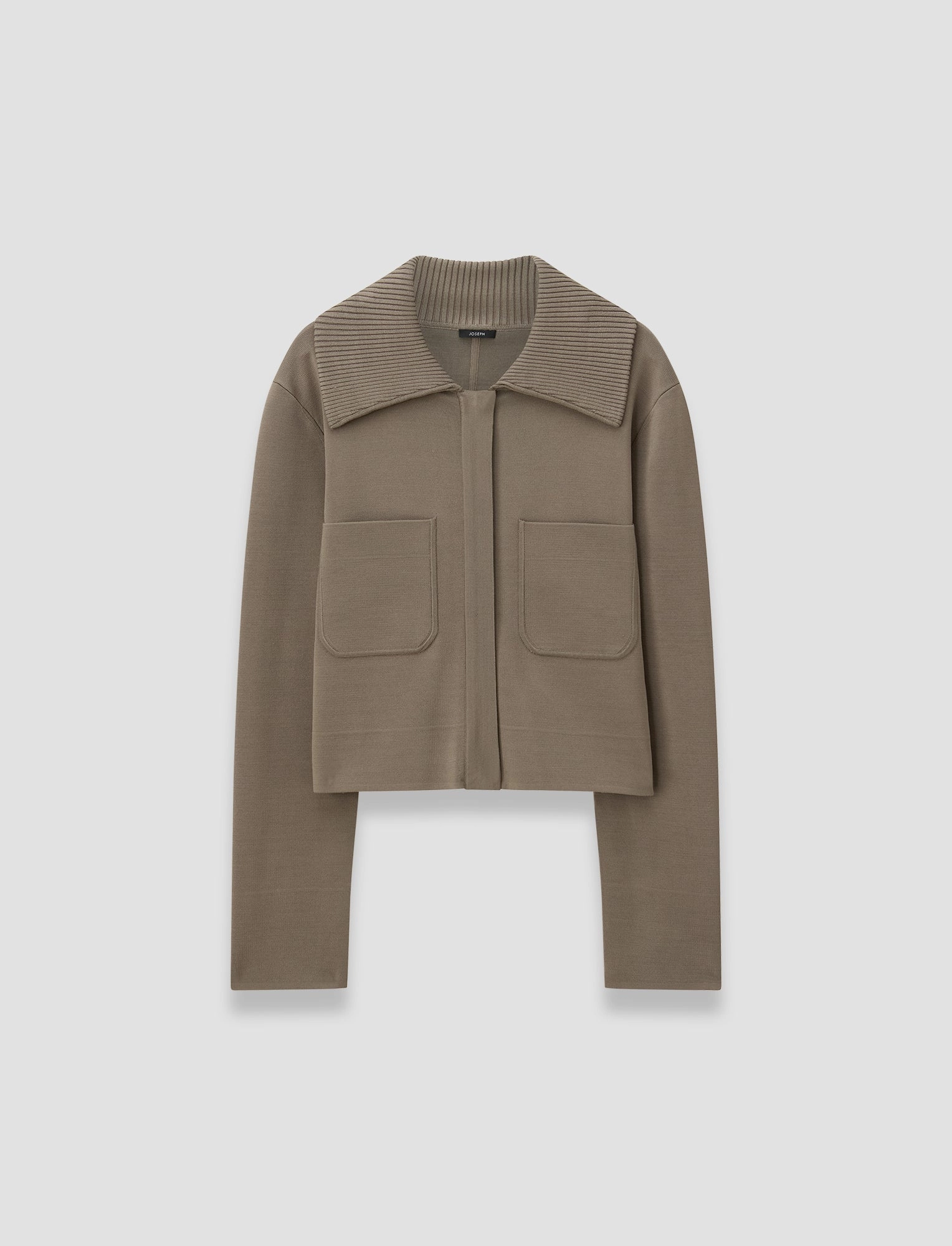 Reversible Seamless Design Milano Knit Stretch Short Jacket