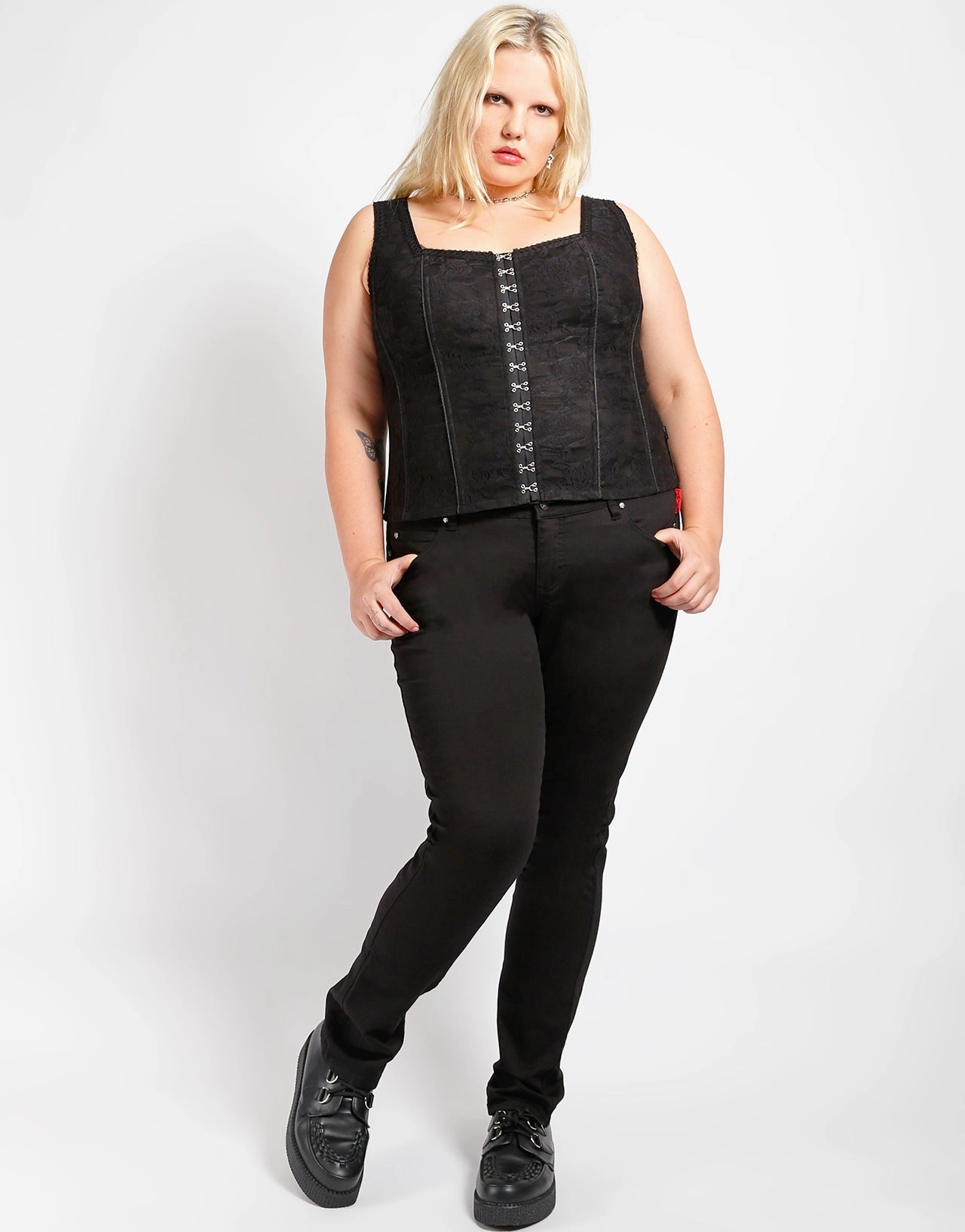 CURVE HOOK EYE LACE CORSET QuickDryTech