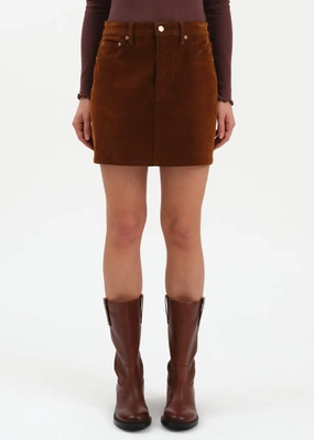 Stash High-Rise Mini Skirt - Cognac Ultimate Wear Stylish Cut
