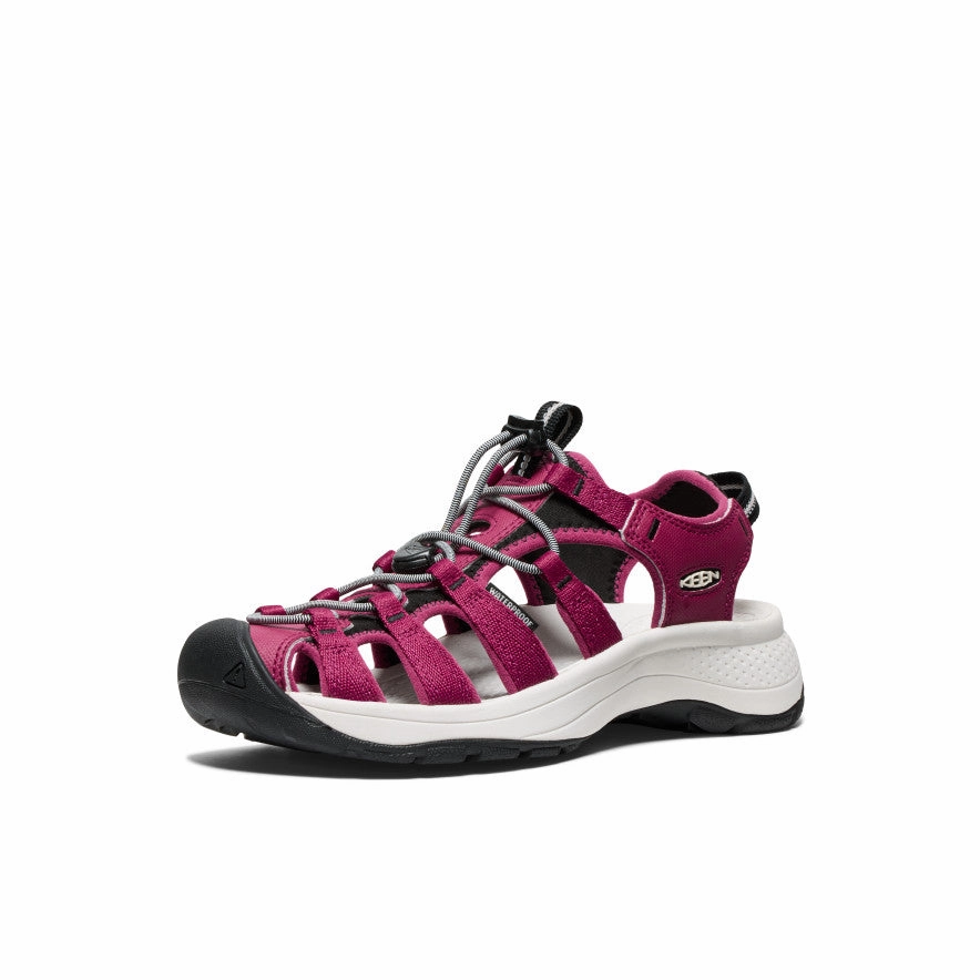 Women's Astoria West Sandal  |  Beaujolais/Star White Wide Toe Box Design