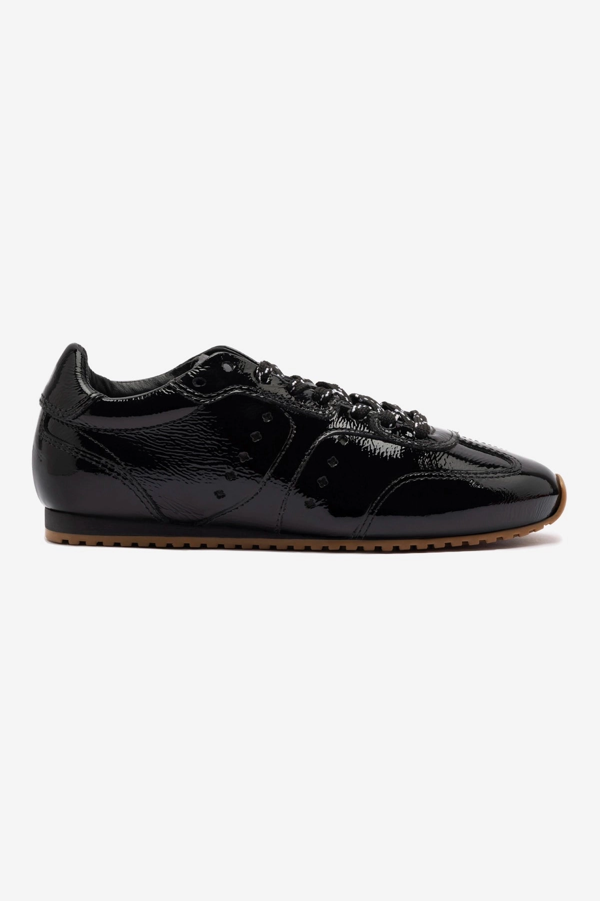 Friction reduction Stella Sneaker In Black Patent Leather