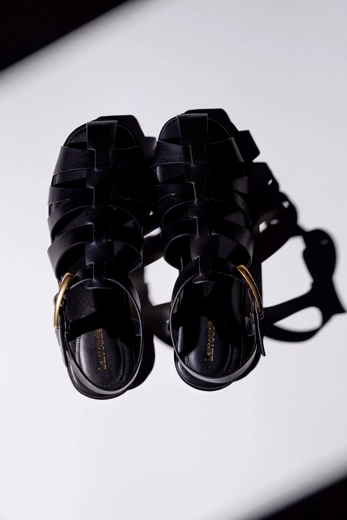 Stevie Flat Sandal In Black Leather Hydrophobic Upper Material Holiday Time