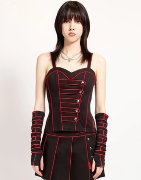 Casual dress NonRestrictiveSilhouette BAND CORSET RED