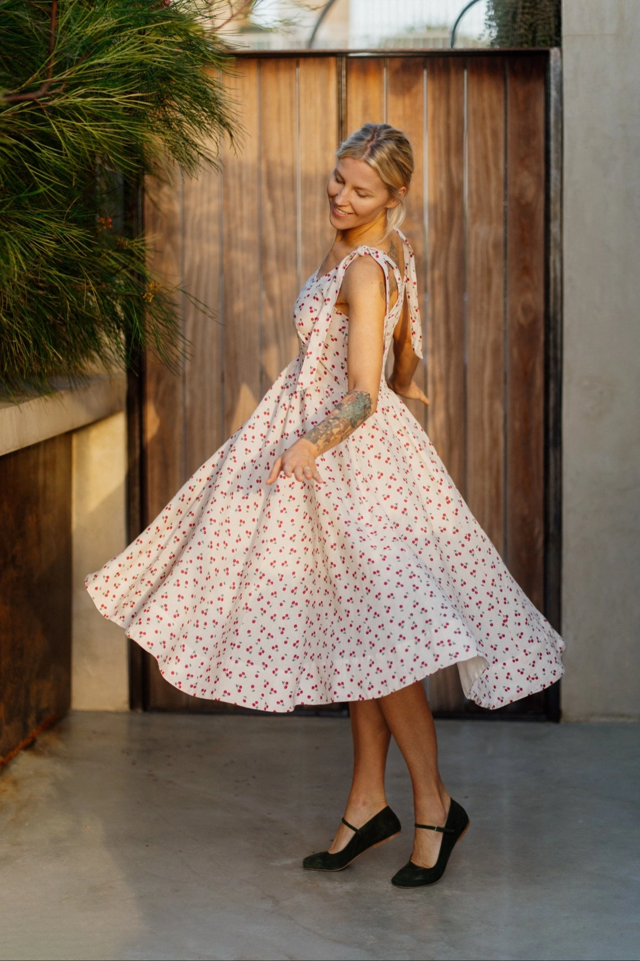 Amelia Dress, Sleeveless Clean Drape Sustainable-Lining