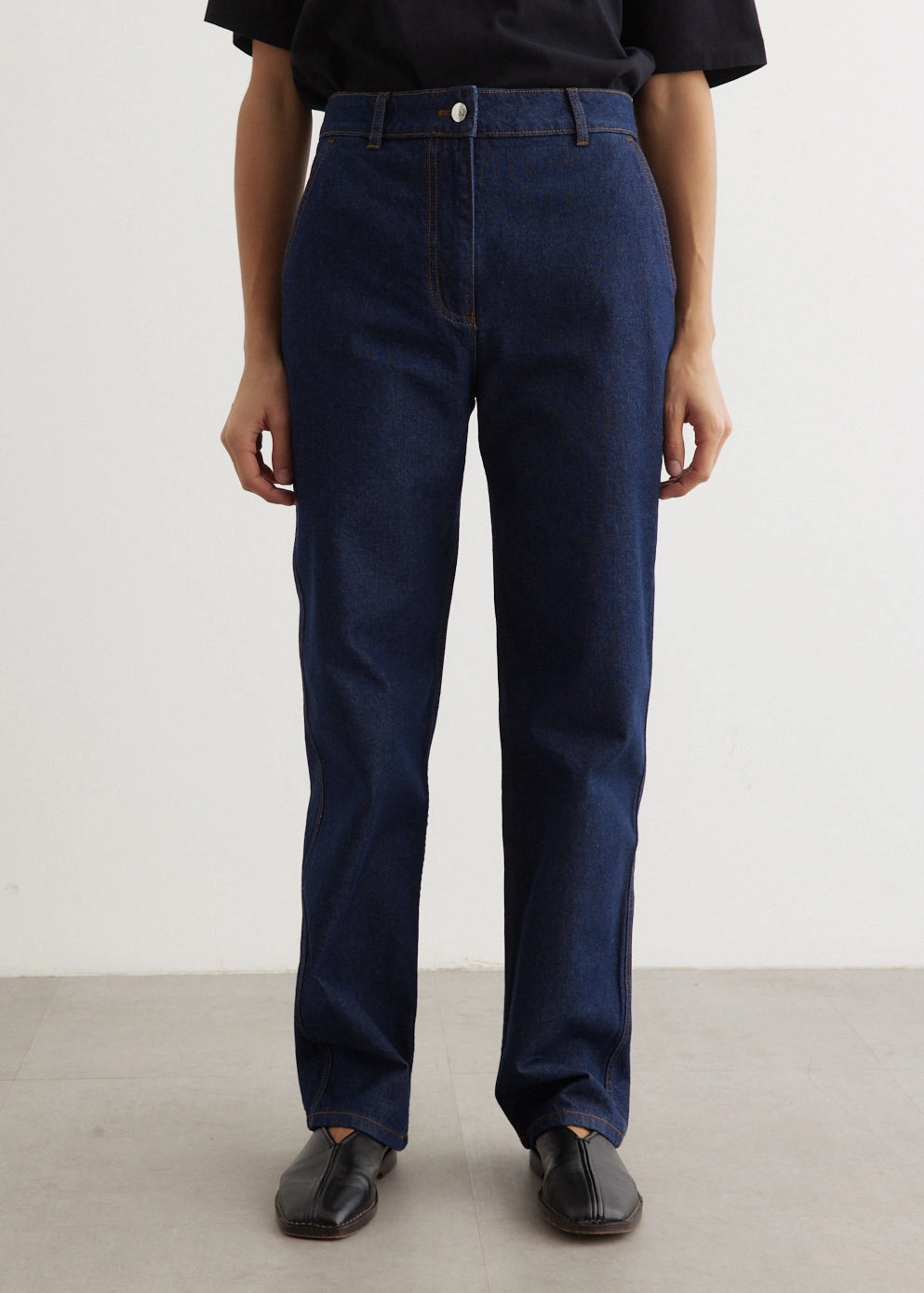 Straight Denim Jeans Trendy Sunny Vibes