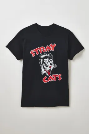 Vintage Wash STRAY CATS LOGO TEE