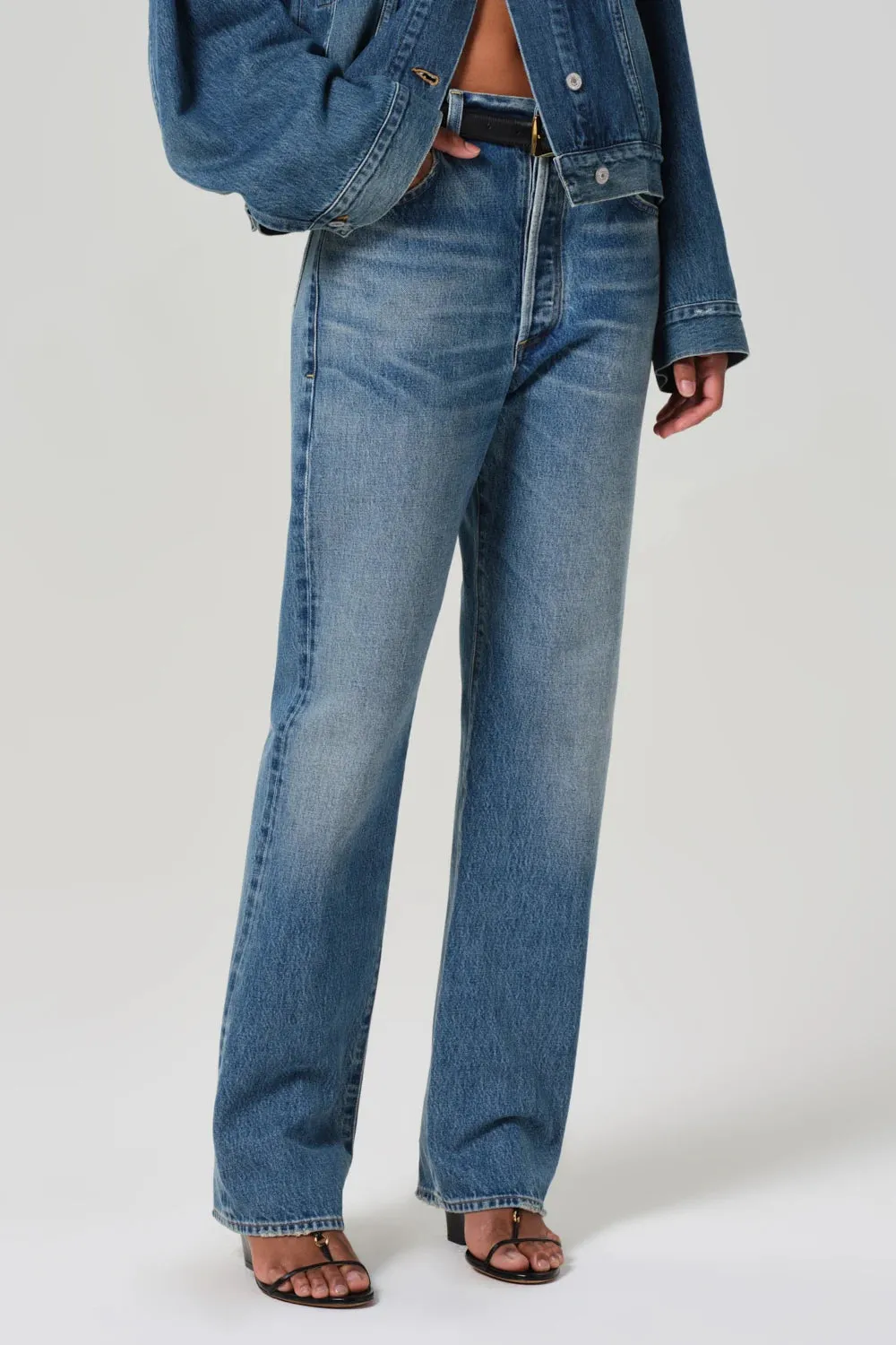 Non Binding Cuffs Baretta Relaxed Straight Jean