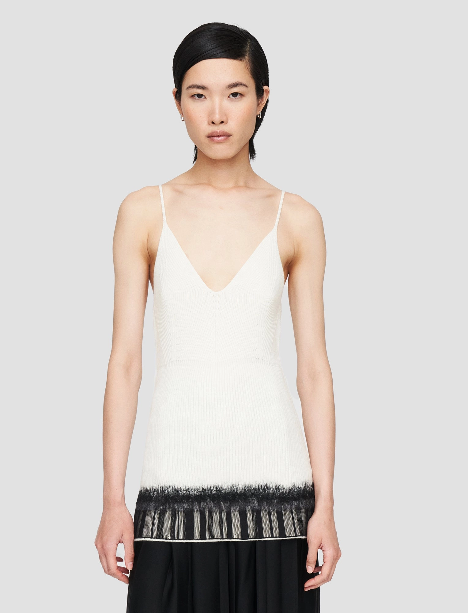 Knit Lace Top Compact Knit Structure Sustainable Material