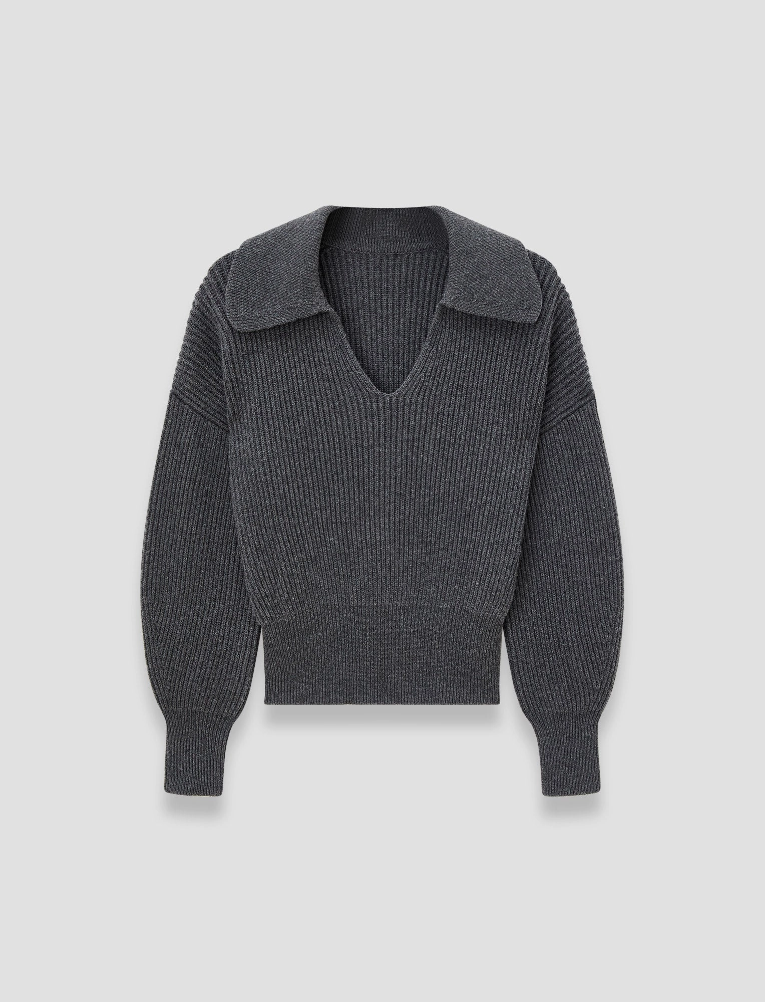 Fall Favorites Light Cardigan Stitch Open Neck Jumper