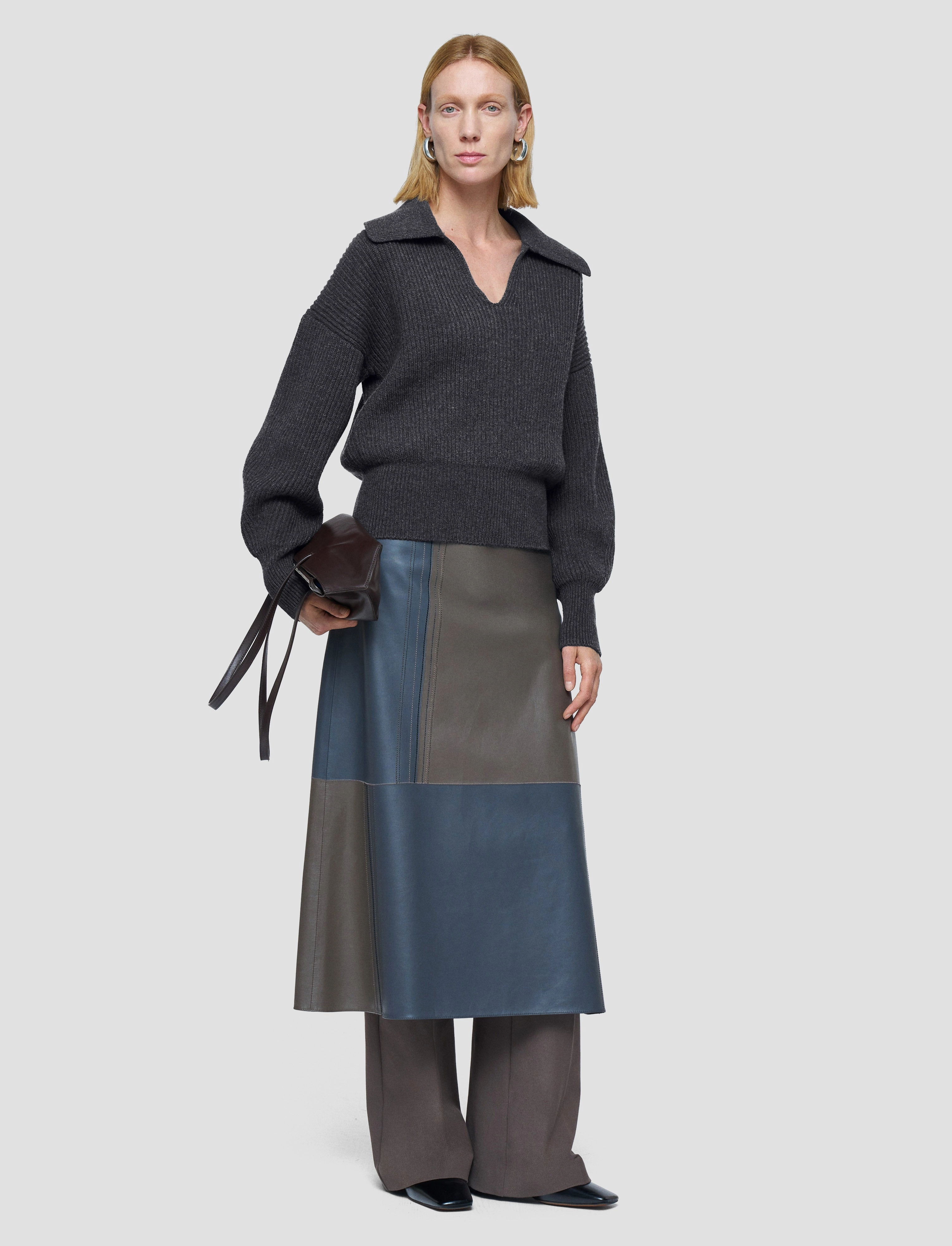 Light Cardigan Stitch Open Neck Jumper Relaxed Layer