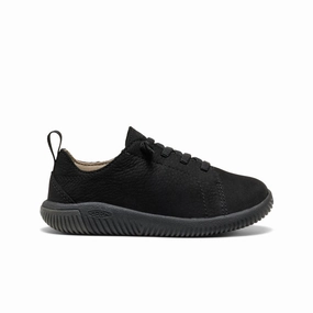 Slip Comfort Easy on Little Kids' KNX Leather Sneaker  |  Triple Black