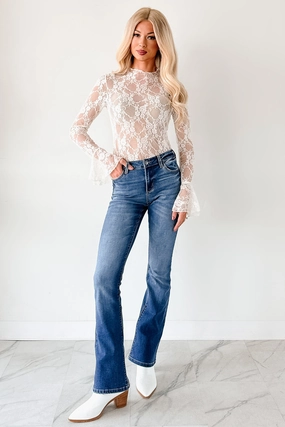 Edward Mid Rise Boot-Cut Cello Jeans (Dark) Traveler Gear Nature Lover Night Out