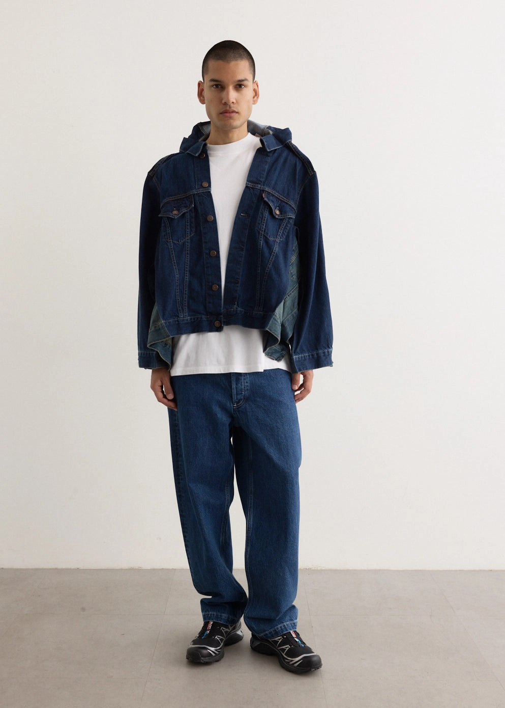 Minimal Fashion Street Fashion Parent Style x Levis Customised Denim Vest