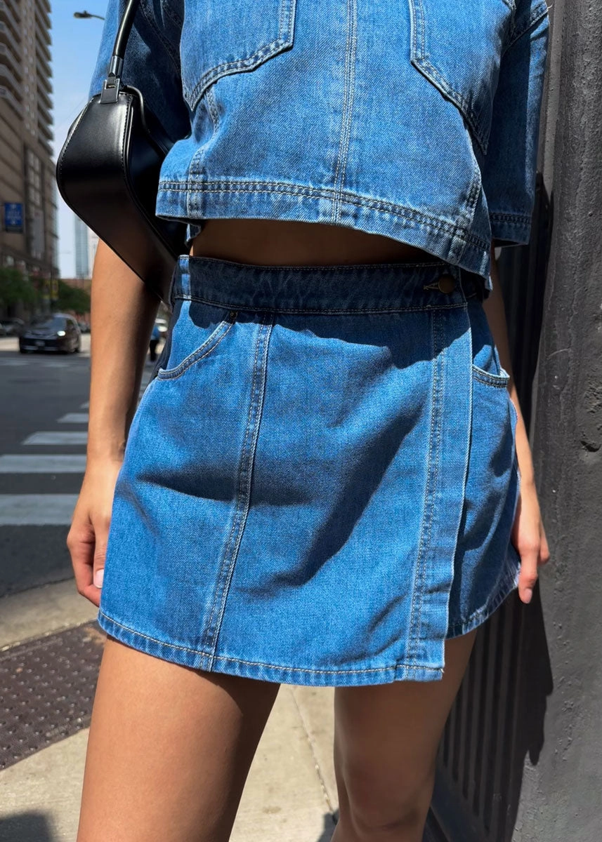 ReinforcedSeams Smart Style Mikey Denim Skort