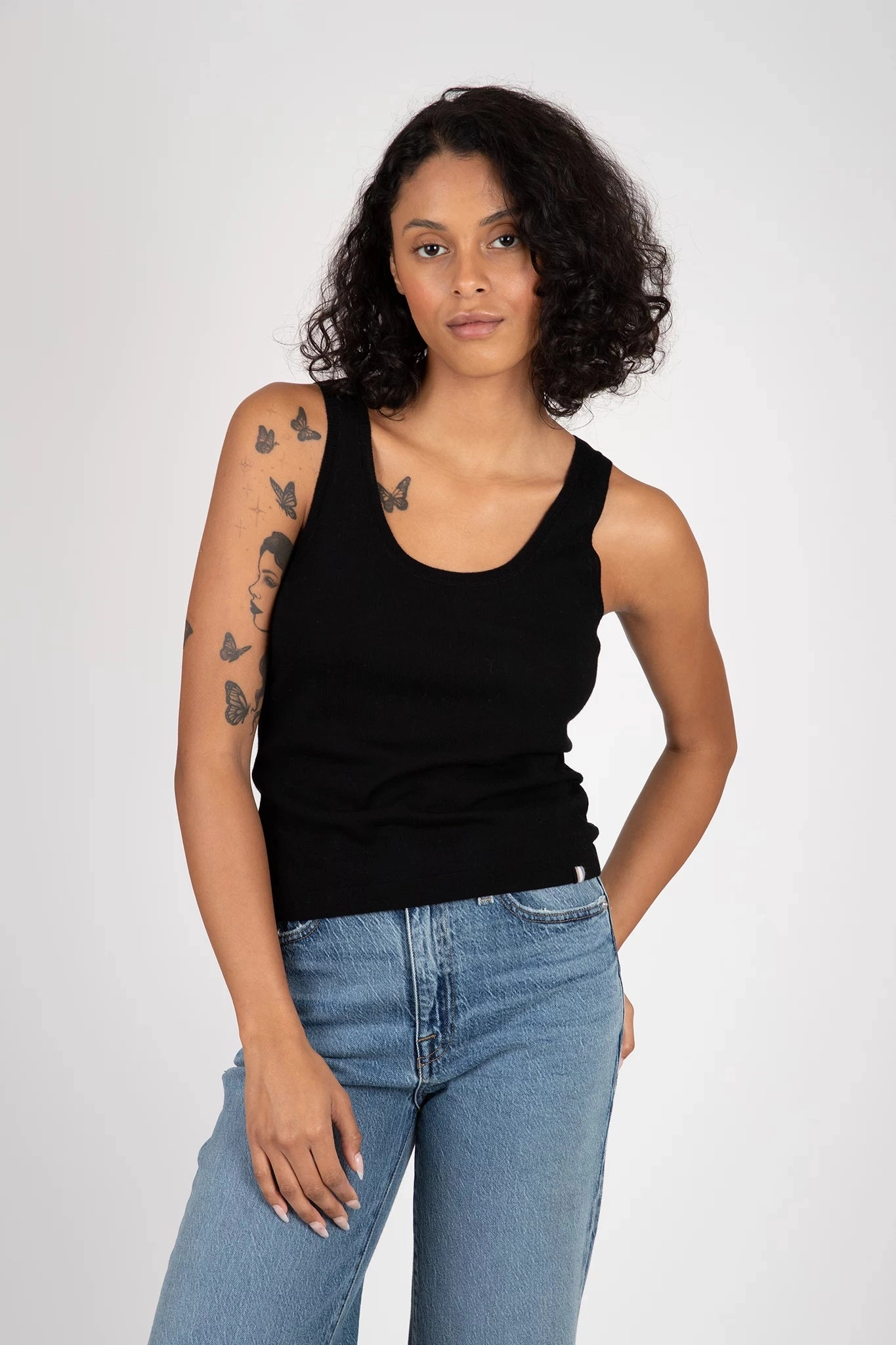 Reinforced Neckline Laguna Merino Tank