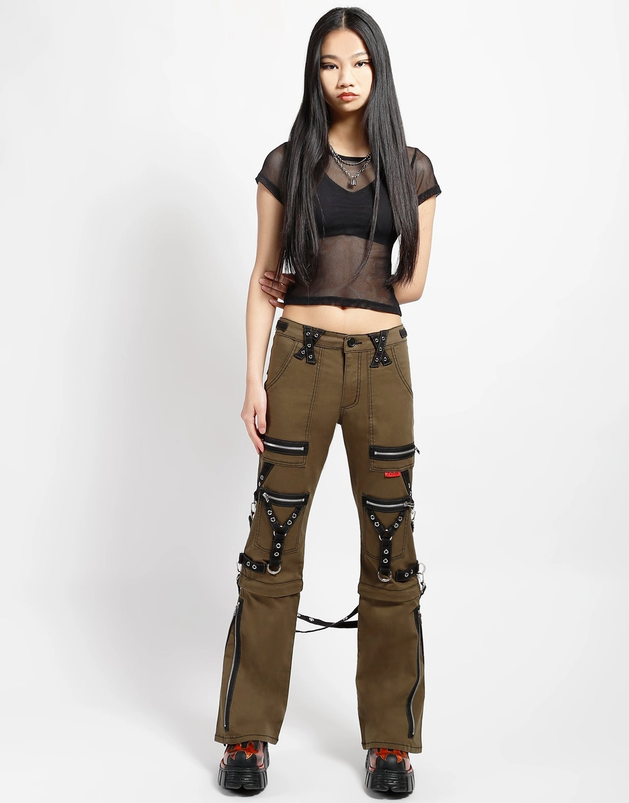 ZIP TO ZIP PANT ARMY Comfort Style