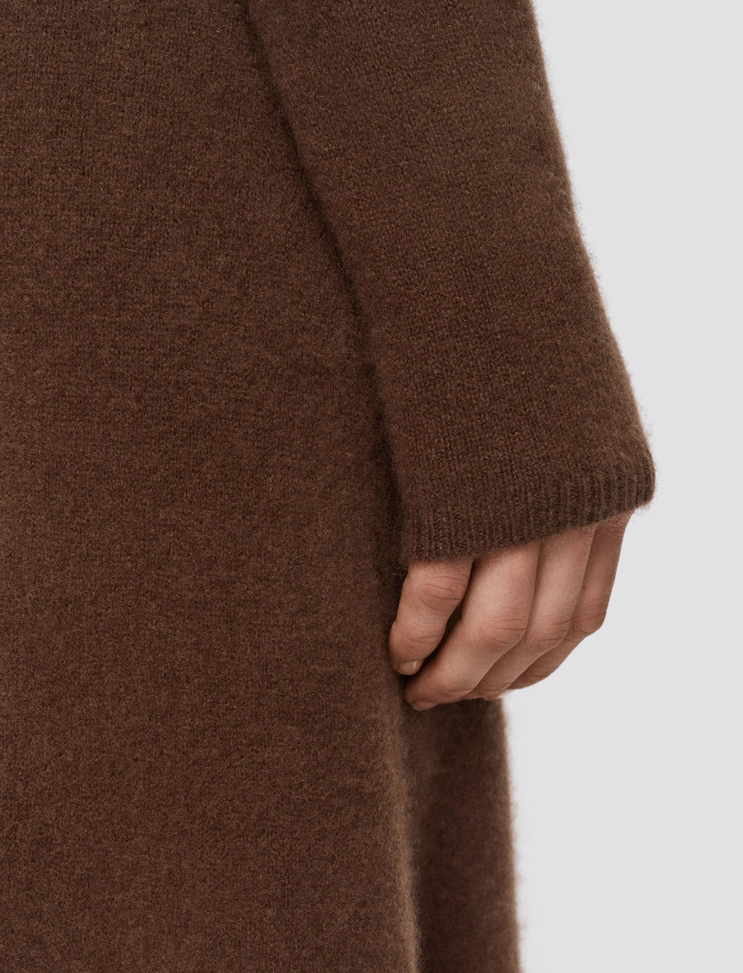 Brushed Cashmere Dress Flatlock Seam Construction
