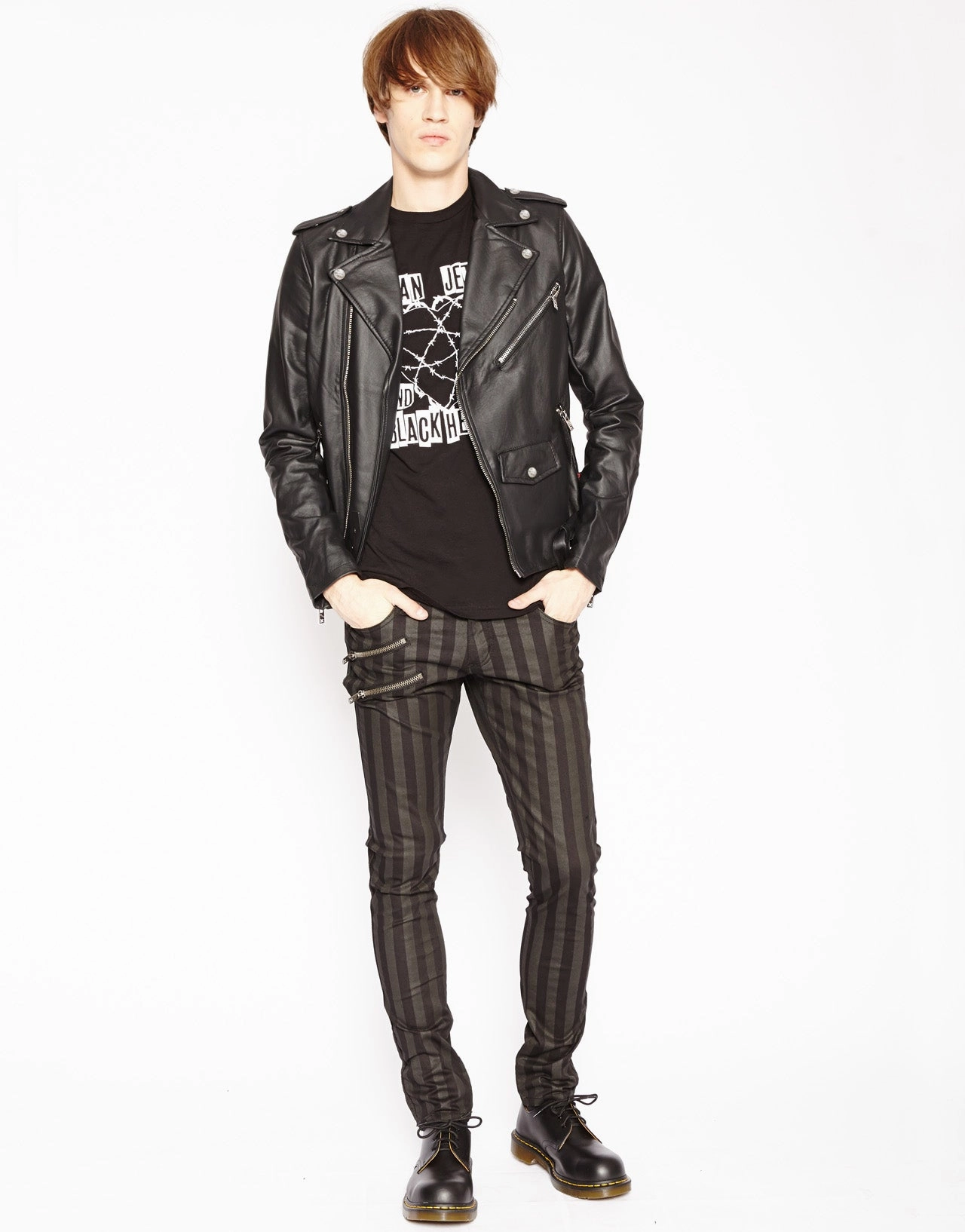 Loose Fit Non Irritating Lining Faux Leather Moto Jacket