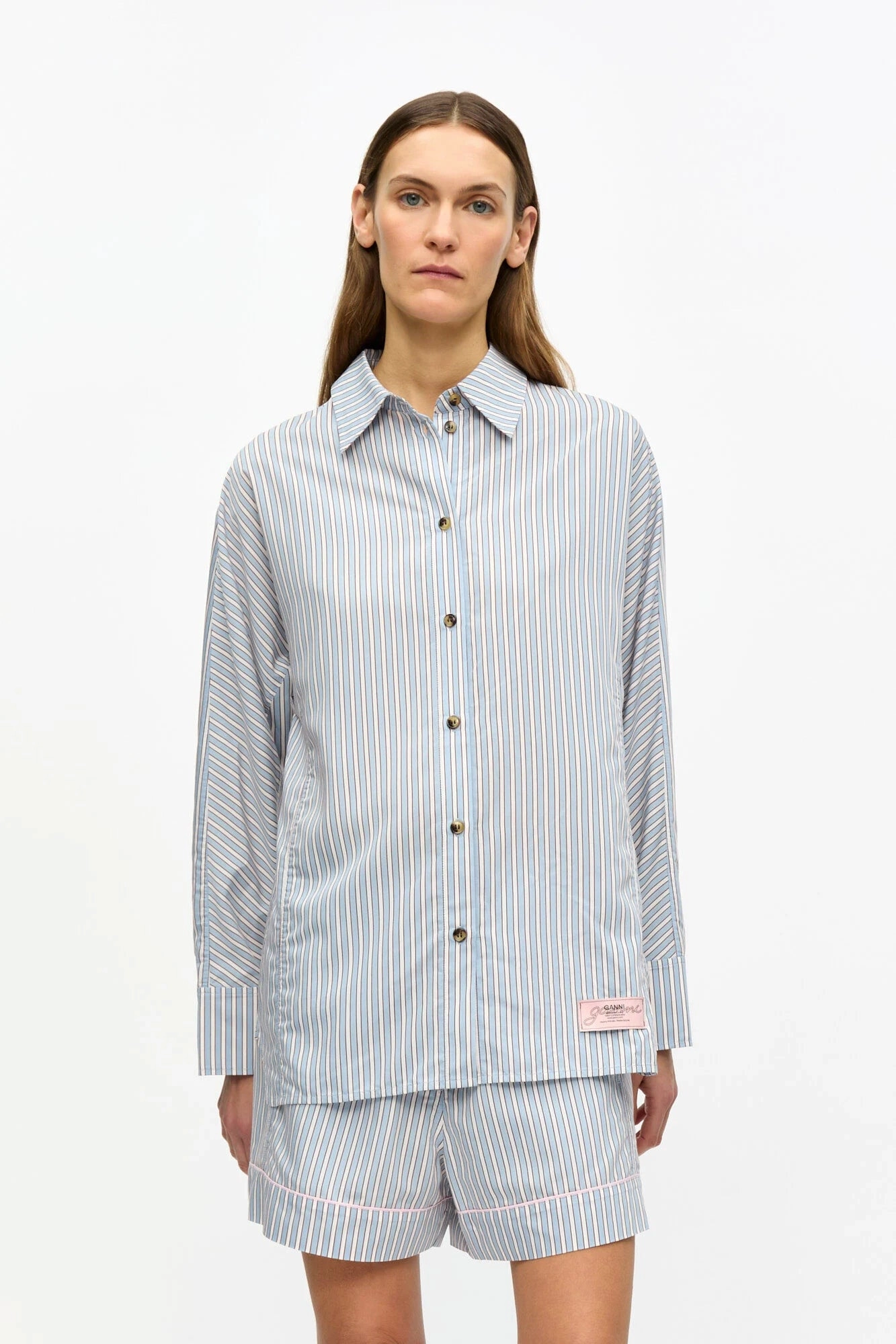 preshrunk Airflow Vents Striped Yarn Dyed Shirt