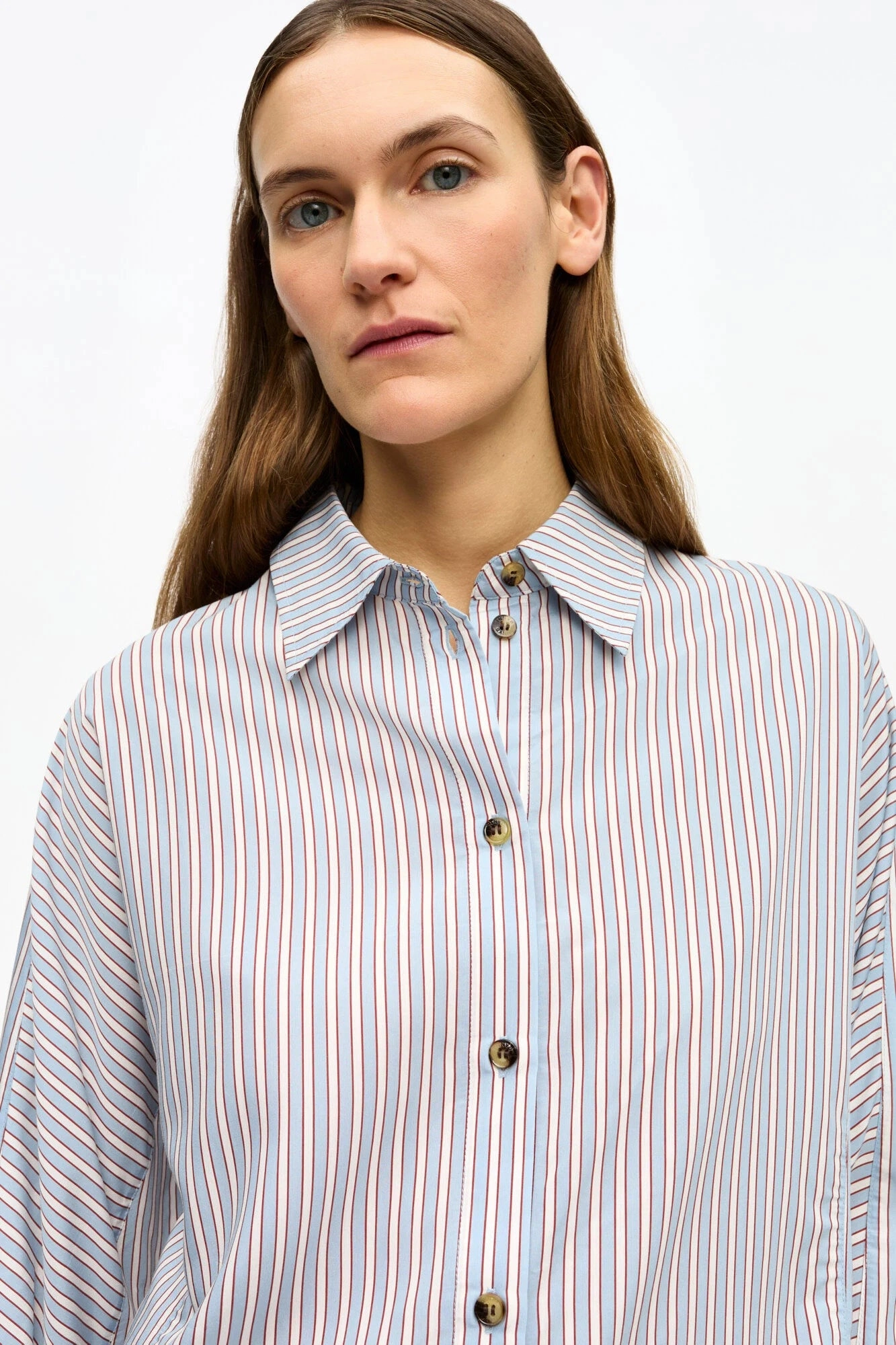 SubtleTexture Anti Bacterial Layer Striped Yarn Dyed Shirt