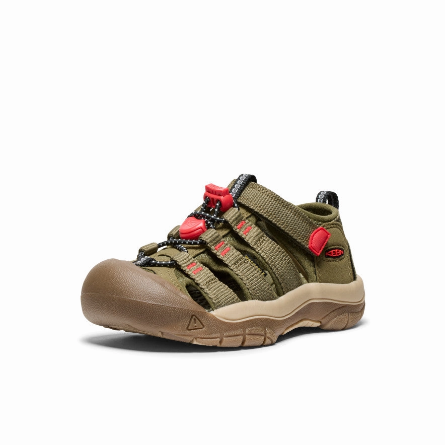 Seamless Edge Finishing Little Kids' Newport H2  |  Martini Olive/Aura Orange