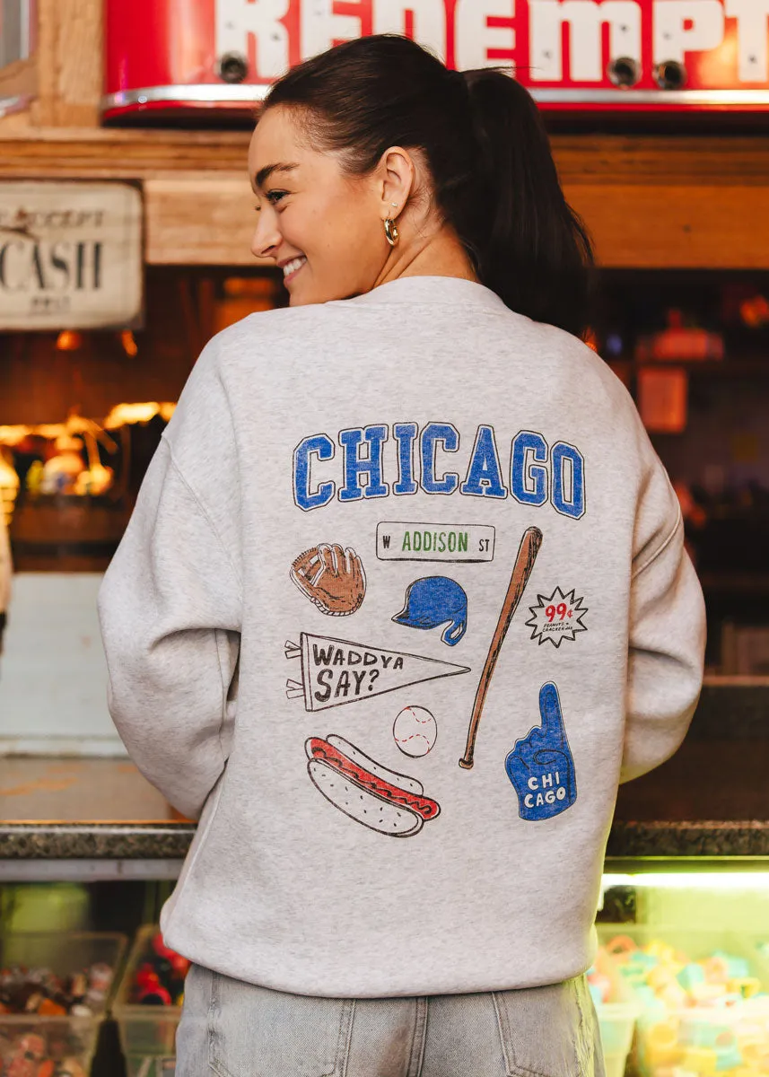 Everyday Chic Chicago Game Day Icons Sweatshirt
