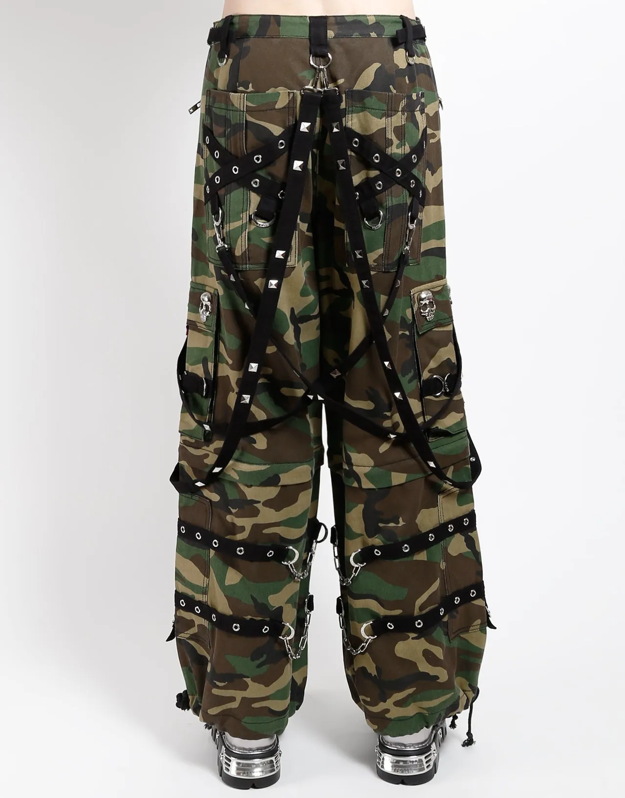 Sport Performance SKULL DENIM STUD PANT CAMO