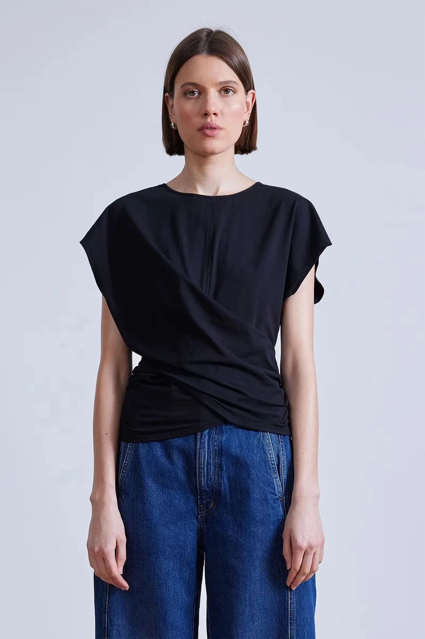 Comfy Fit Wear Light Breeze Twist Drape Tee