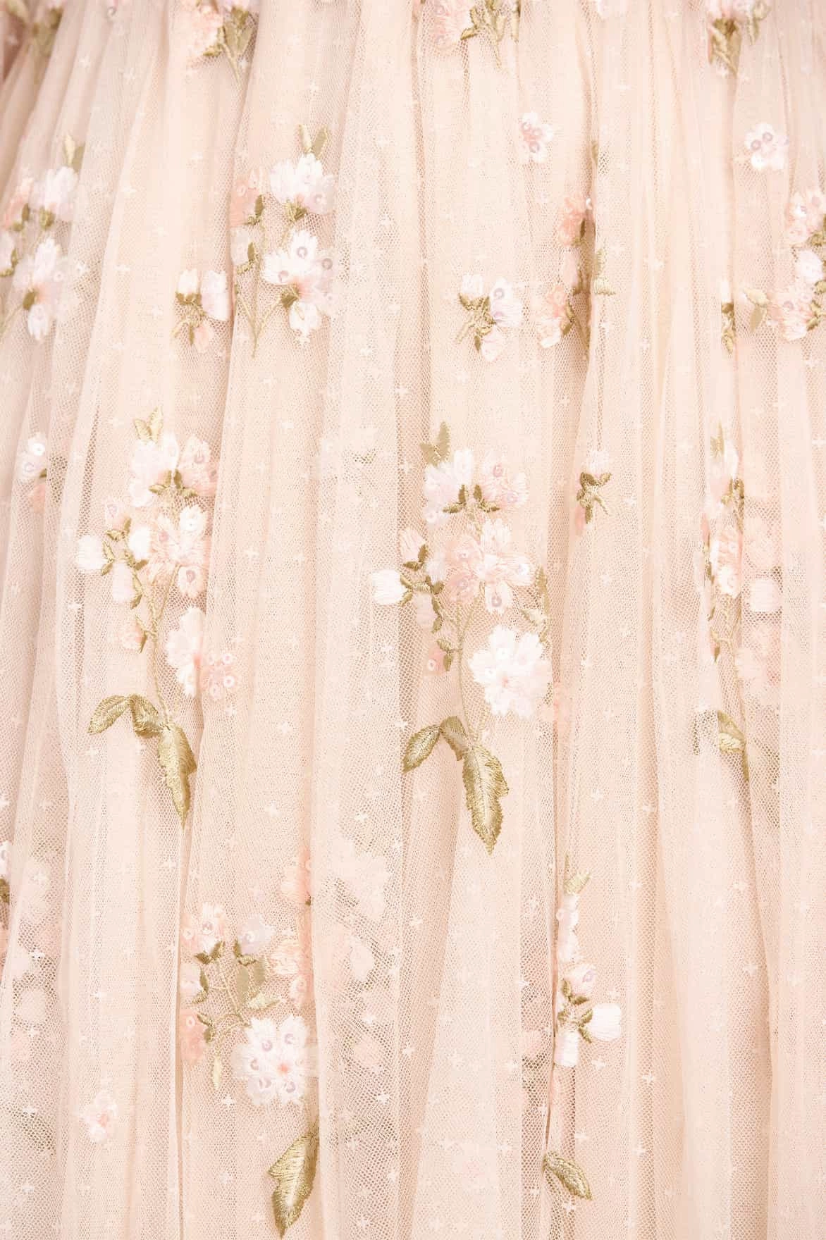 Posy Round Neck Gown Classy Look