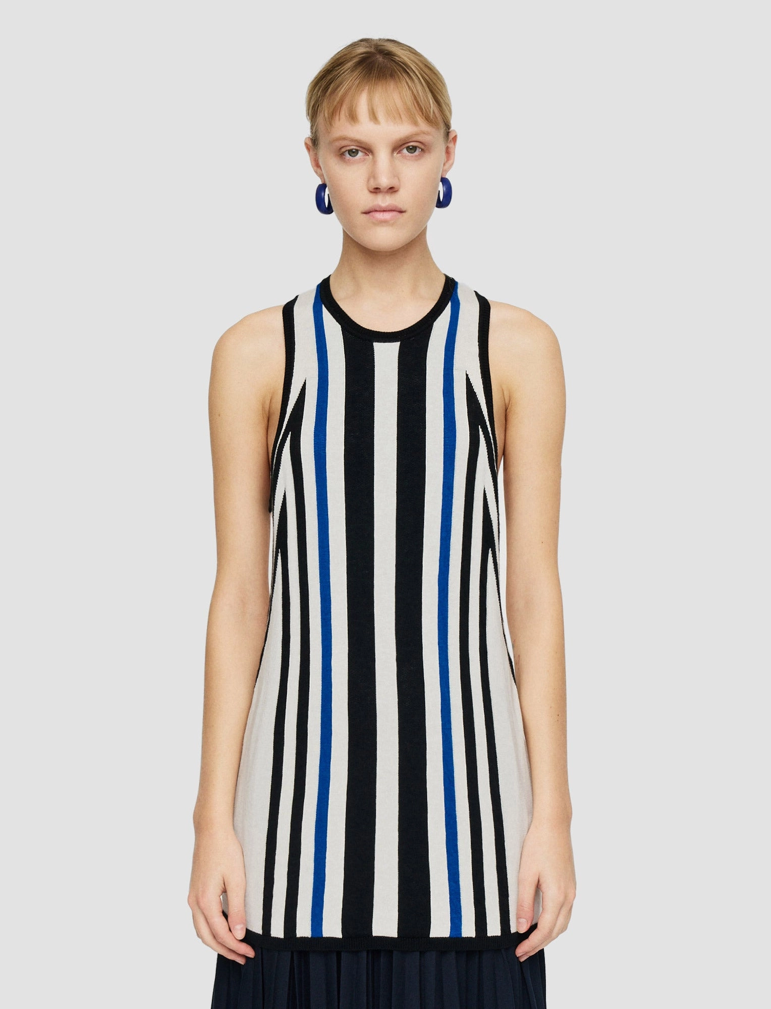 Cretto Jacquard Knitted Tank Top Seamless construction