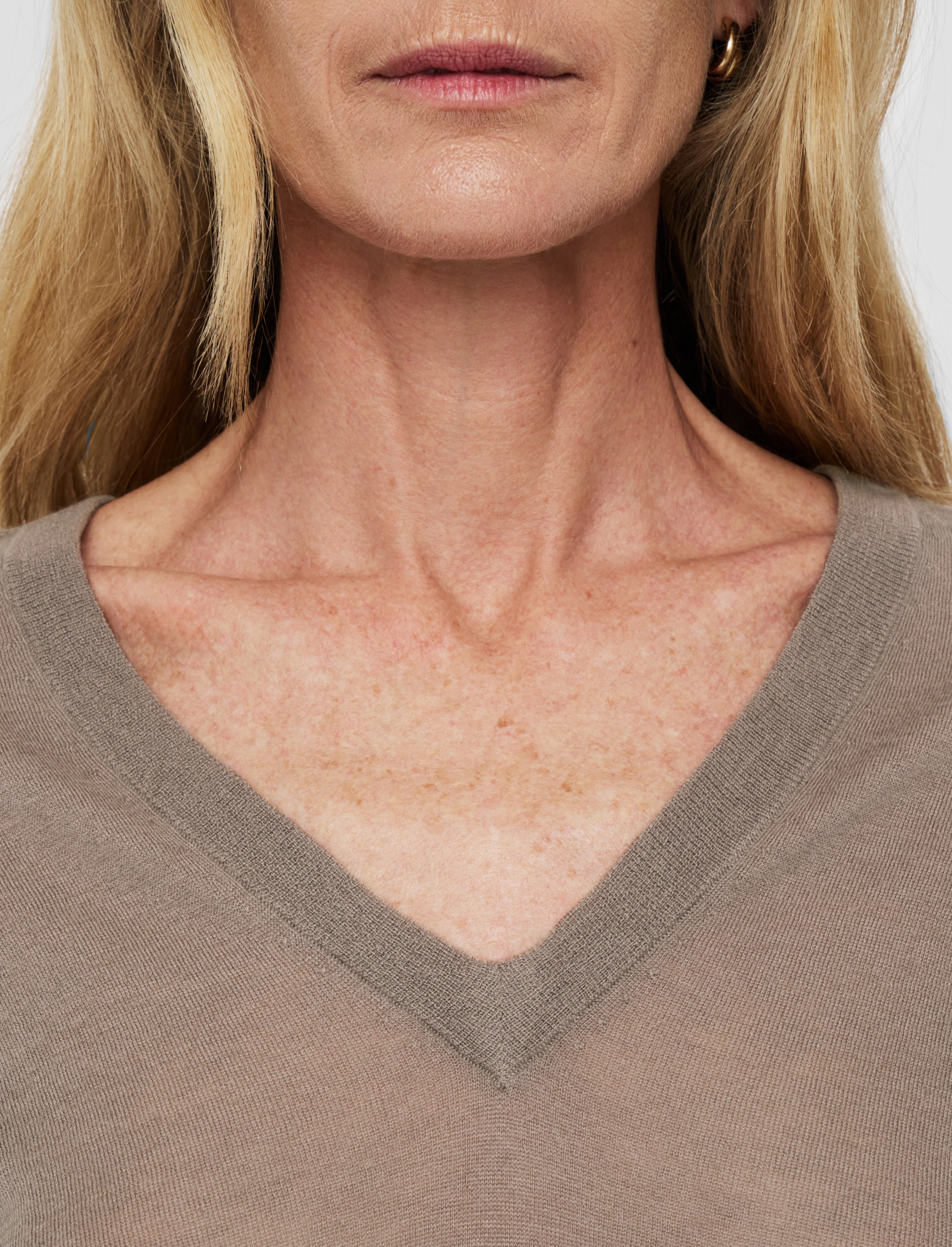 machine washable material Subtle Detail Cashair V Neck Jumper